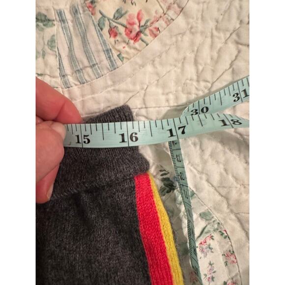 WYSE LONDON RAINBOW STRIPE CASHMERE JOGGERS - Picture 7 of 8